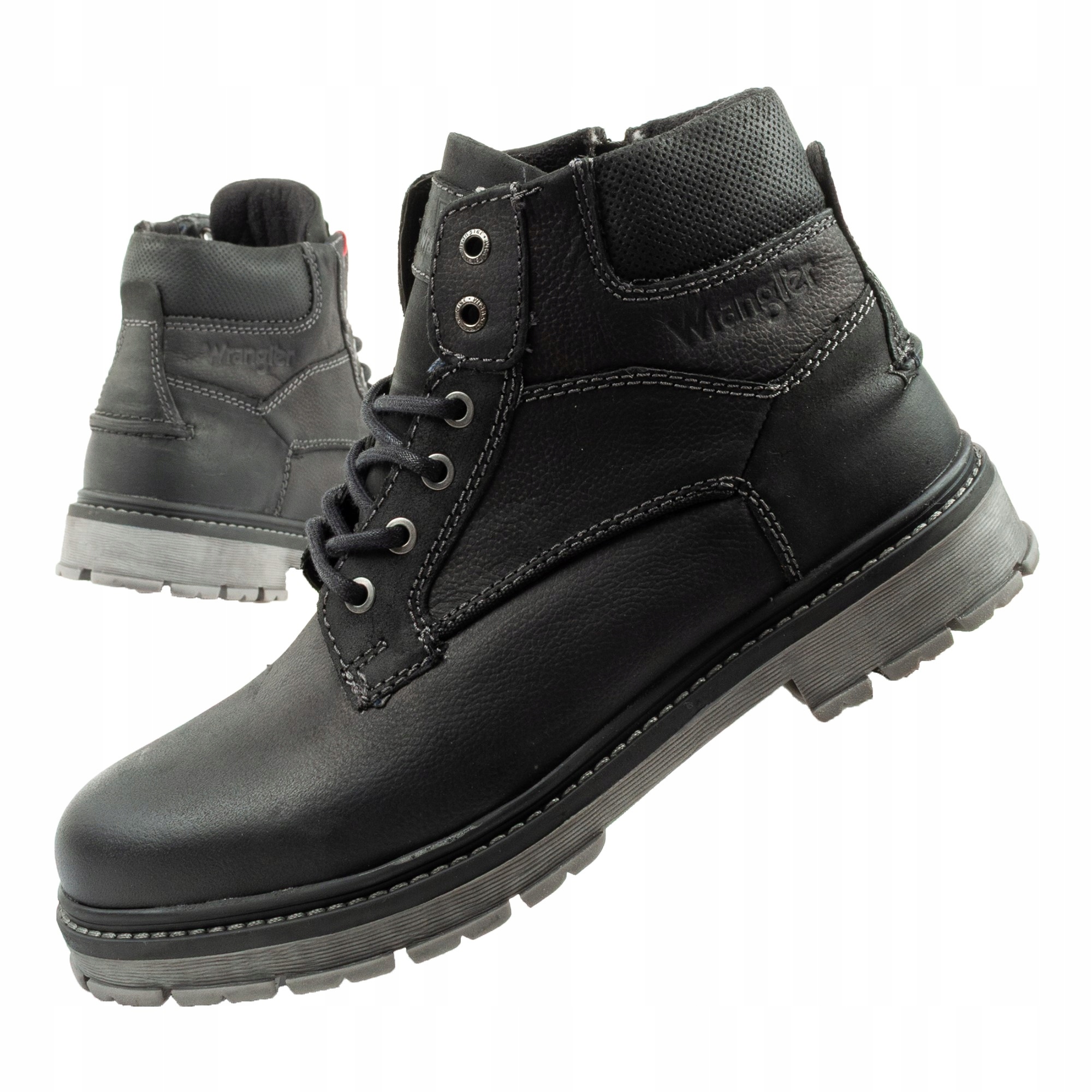 Pánské boty kotníkové boty Wrangler Allan Mid vel.41 elegantní kožené
