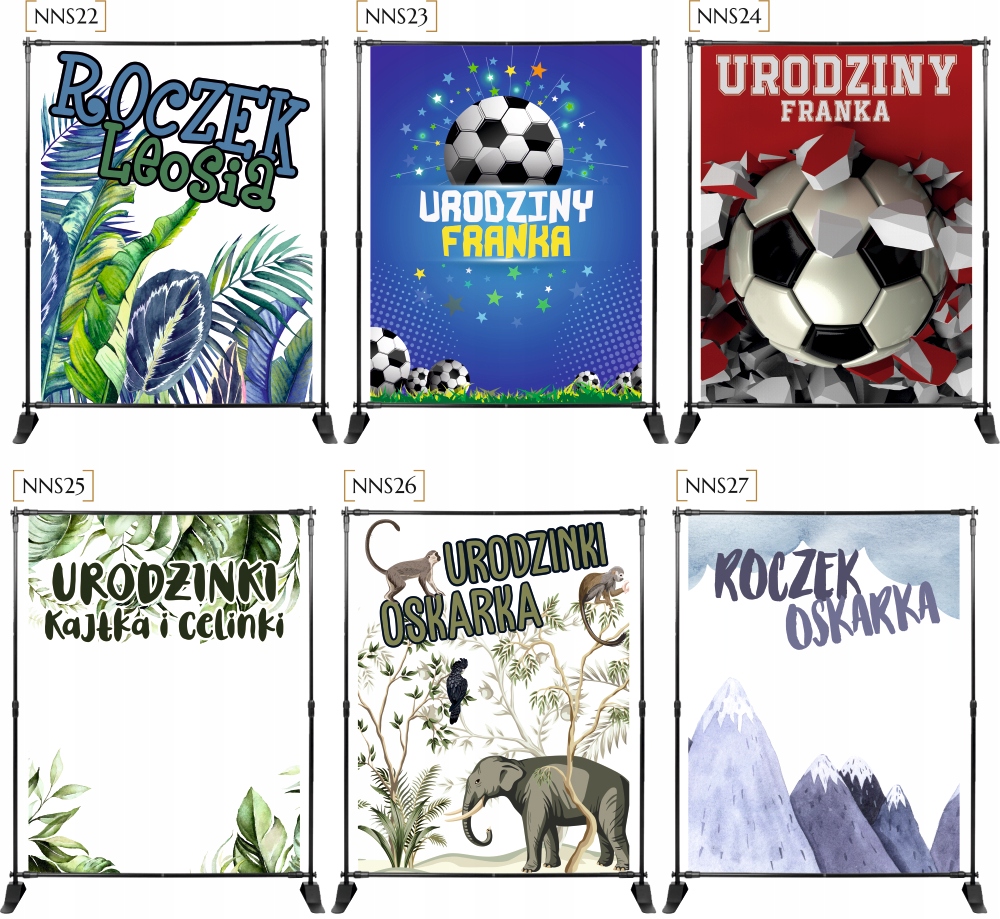 TŁO FOTOGRAFICZNE ścianka 18stka personalizowane Długość tła 2 m