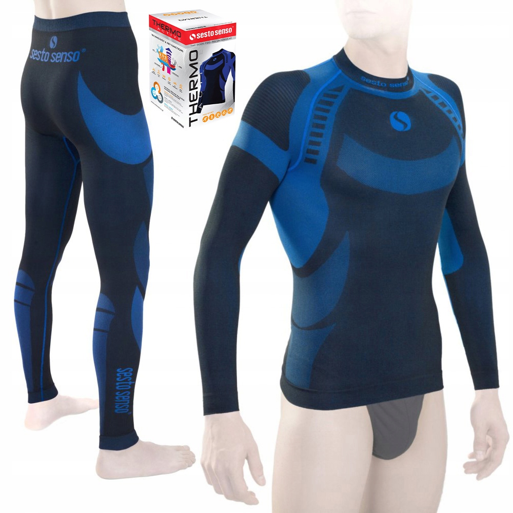 Sesto Senso Termoaktivní komplet pánské sportovní termoprádlo S