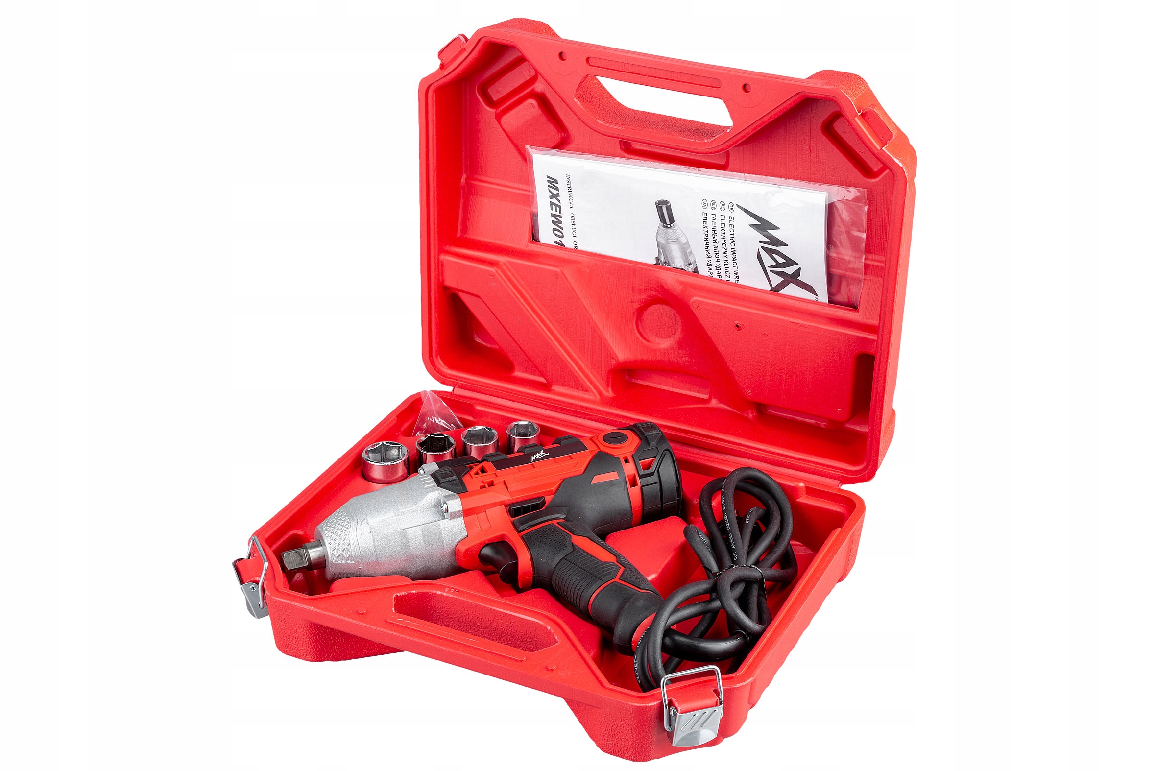 KLUCZ UDAROWY ELEKTRYCZNY 750 Nm 1 2 NASADKI Producent code MXEW01