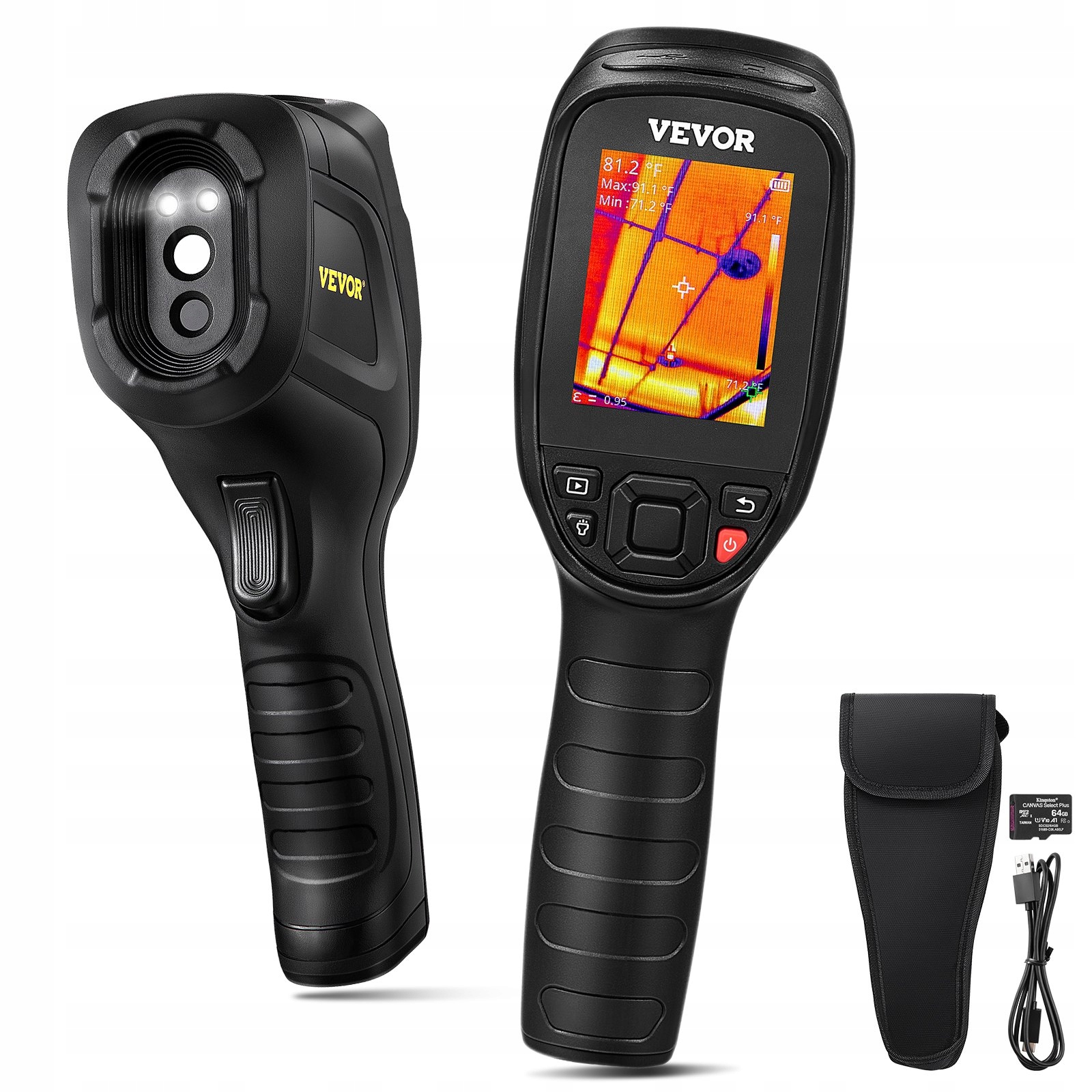 Kamera termowizyjna 240 x 180 40 mK akumulatorowa 16 Gb IP54 2 Mp inspekcja
