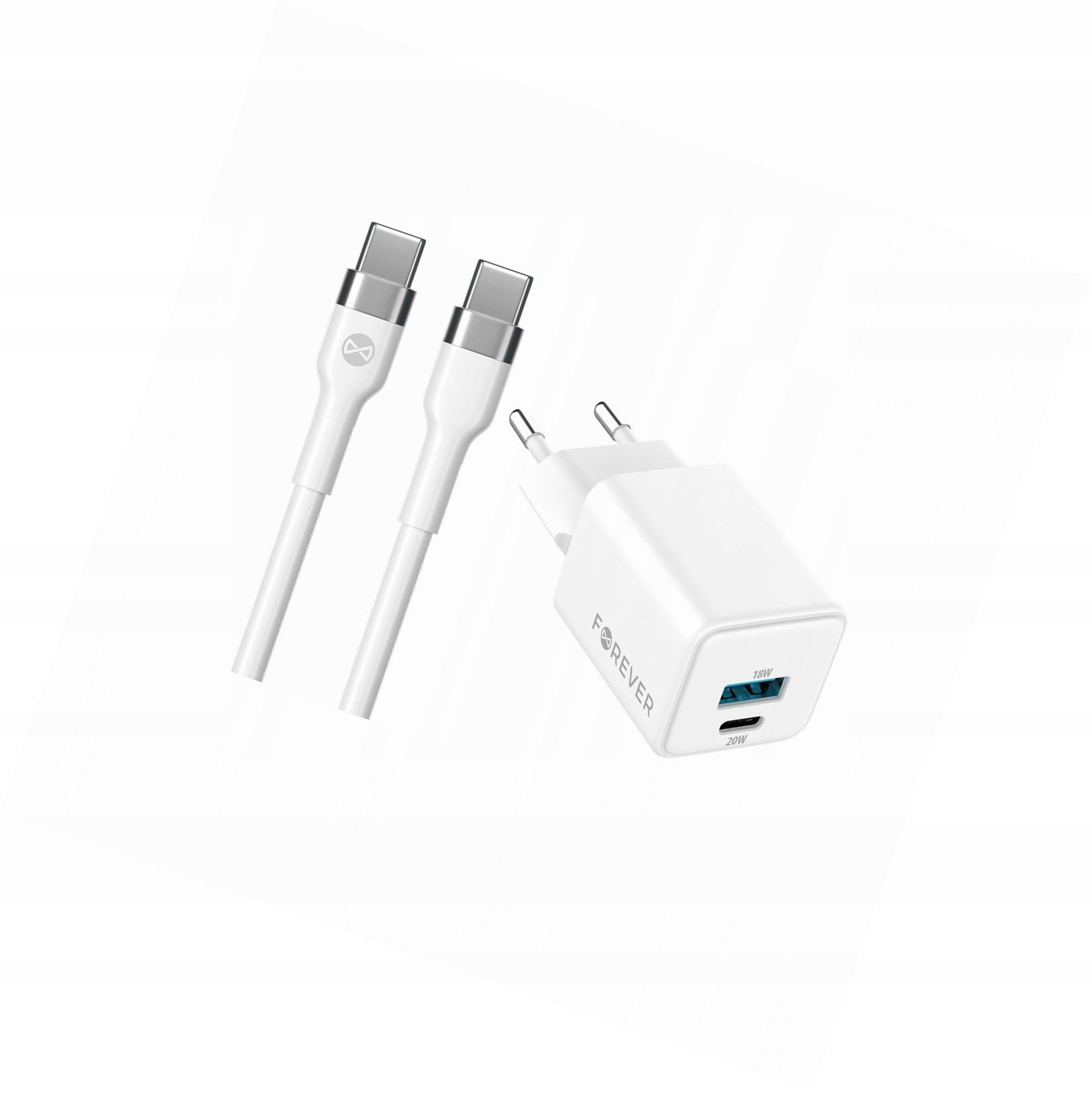 Szybka ładowarka GaN 20W Usb i Usb-c z kablem do Xiaomi Black Shark 4 5G