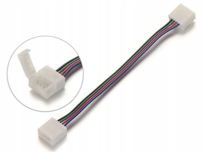 Konektor Złączka Taśm LED RGB 10mm IP65 12V 24V DC