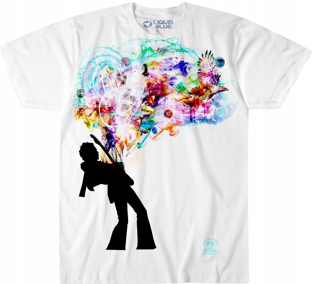 Jimi Hendrix Soul Explosion Tričko Liquid Blue XL