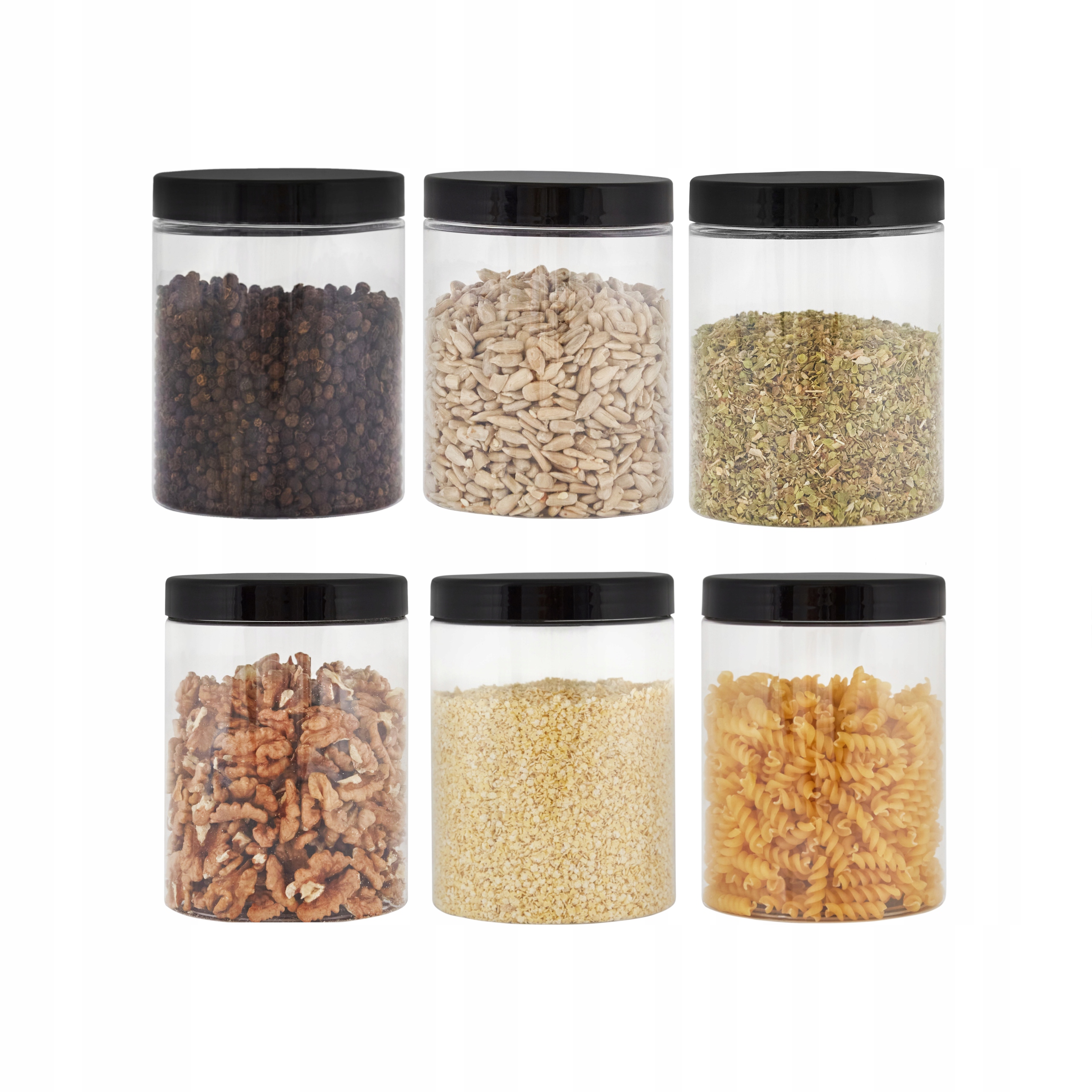 

Słoiki plastikowe 1000ml pojemnik Pet 1l 6 sztuk