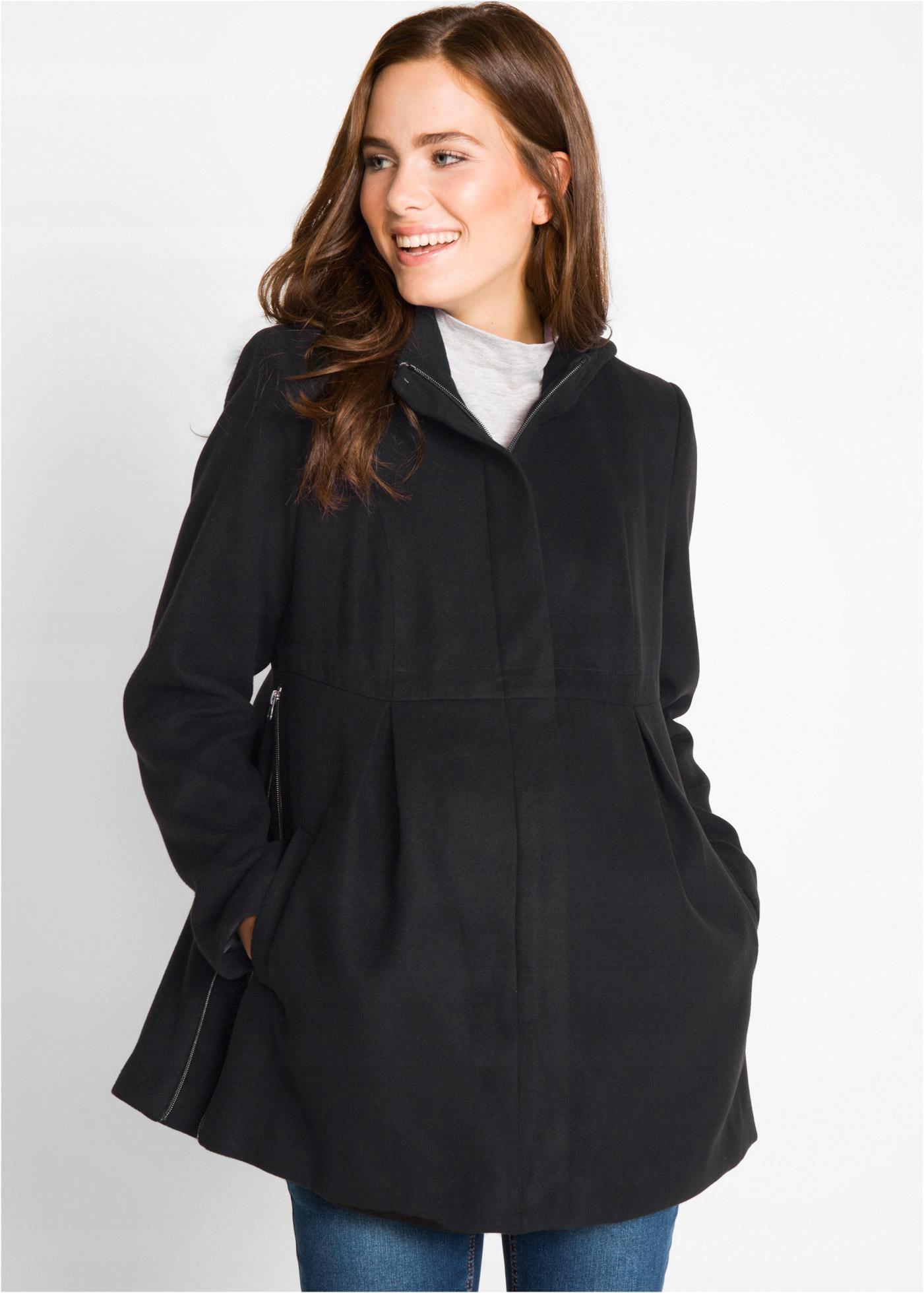 44 Bonprix PŁASZCZ CIĄŻOWY Z KAPTUREM Marka Bonprix