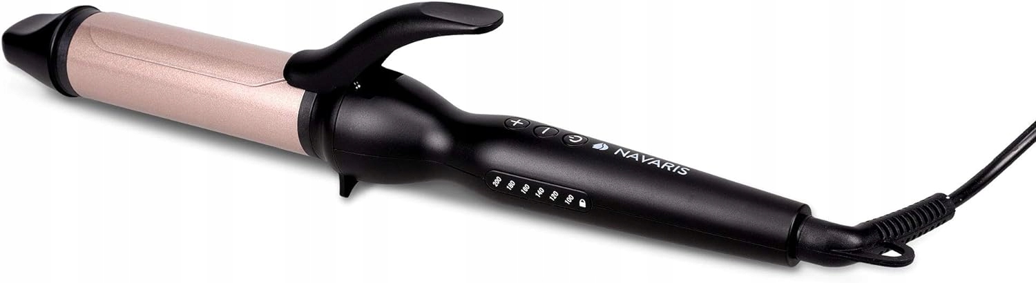 Lokówka do włosów z powłoką ceramiczną – 100-200°C, kolor czarny