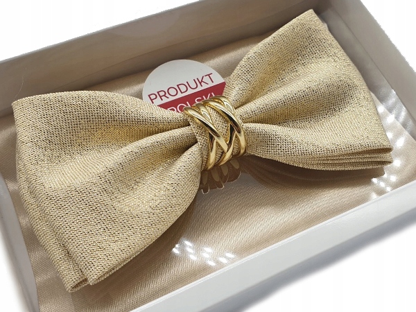 MUCHA MUSZKA MĘSKA ZŁOTA + METAL + POSZETKA