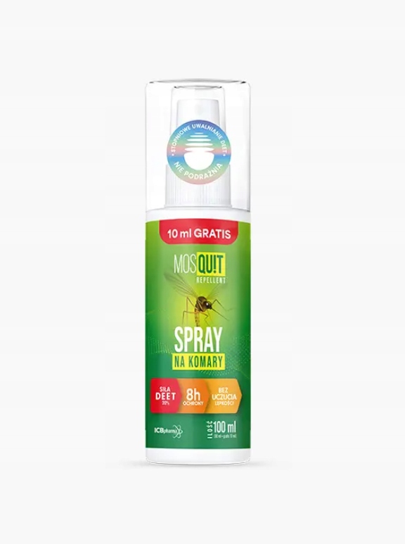 MosQuit Repellent Spray na komary z 20% DEET dzieci >12lat 100ml Marka inna