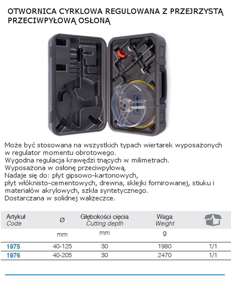 OTWORNICA CYRKLOWA W WALIZCE MODEL BM1975 EAN (GTIN) 8013629319752