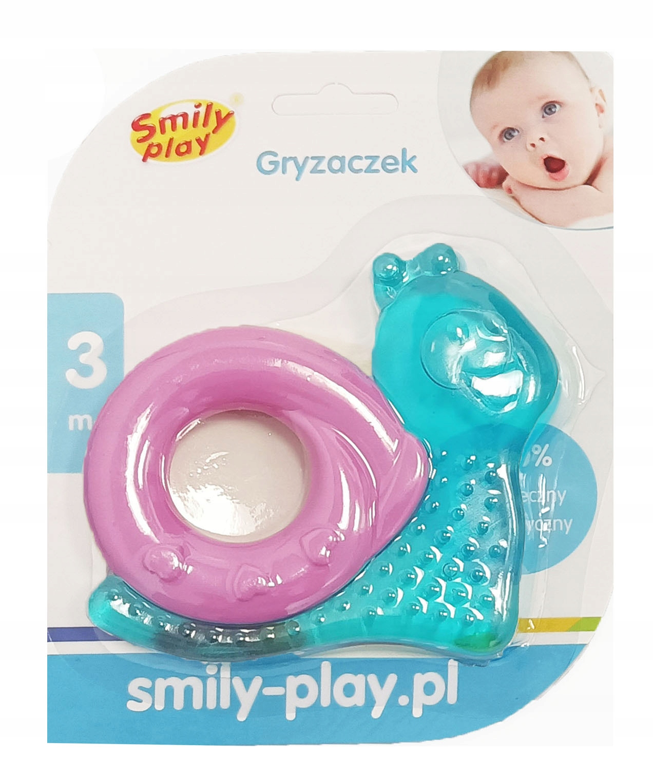 

Smily Play Gryzak gryzaczek ślimak bezpieczny róż