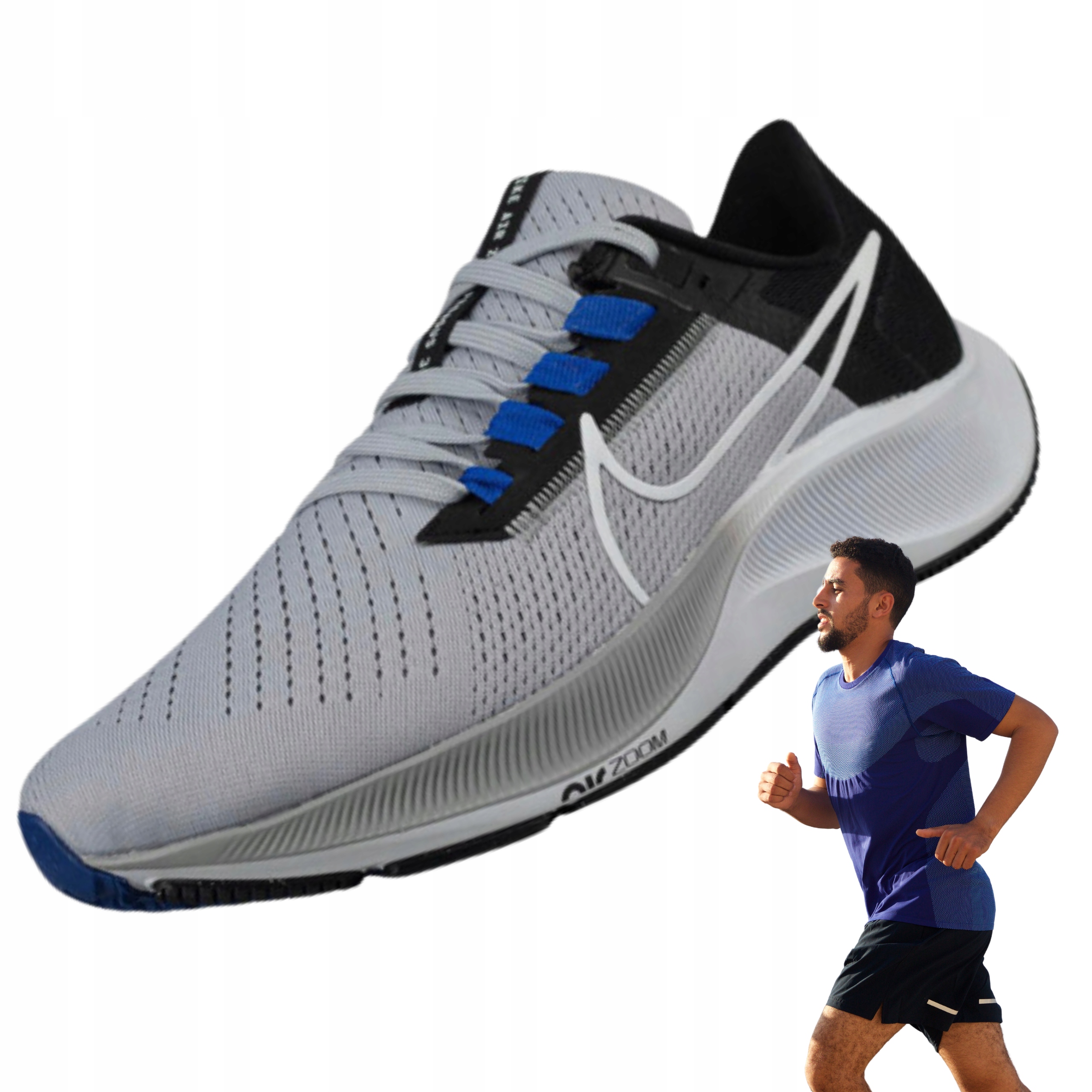 Pánské boty Nike Air Zoom Pegasus 38 velikost 42,5 šedé běhání sport