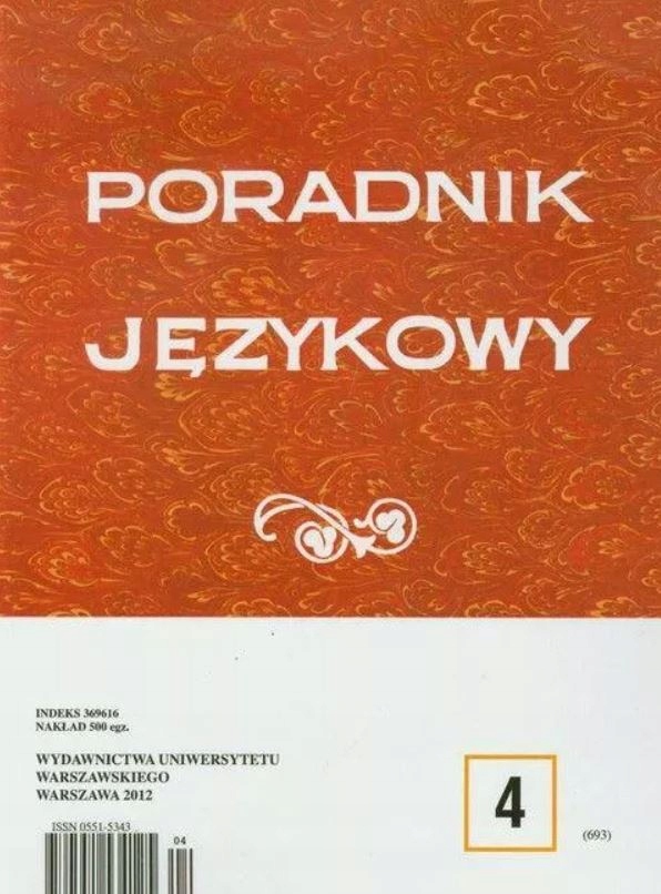 Poradnik językowy 4/2012 (opis!)