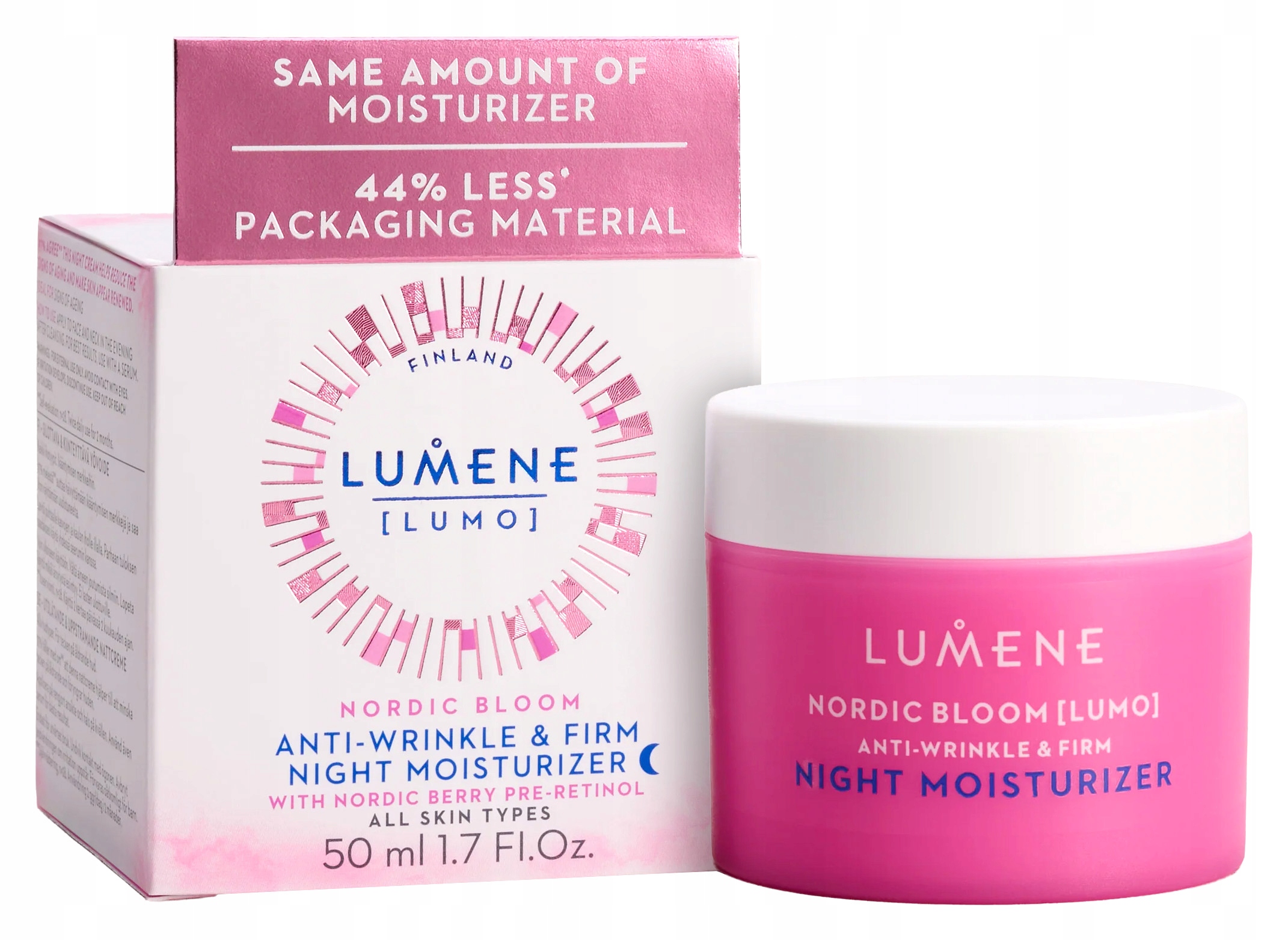 Lumene Lumo Nordic Bloom Noční krém proti vráskám 50 ml