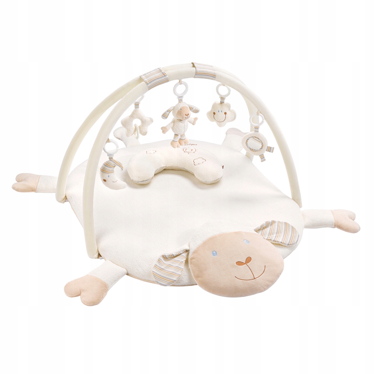 Fehn 154580 Mata Edukacyjna Koc 3D z zabawkami 90 x 75 cm