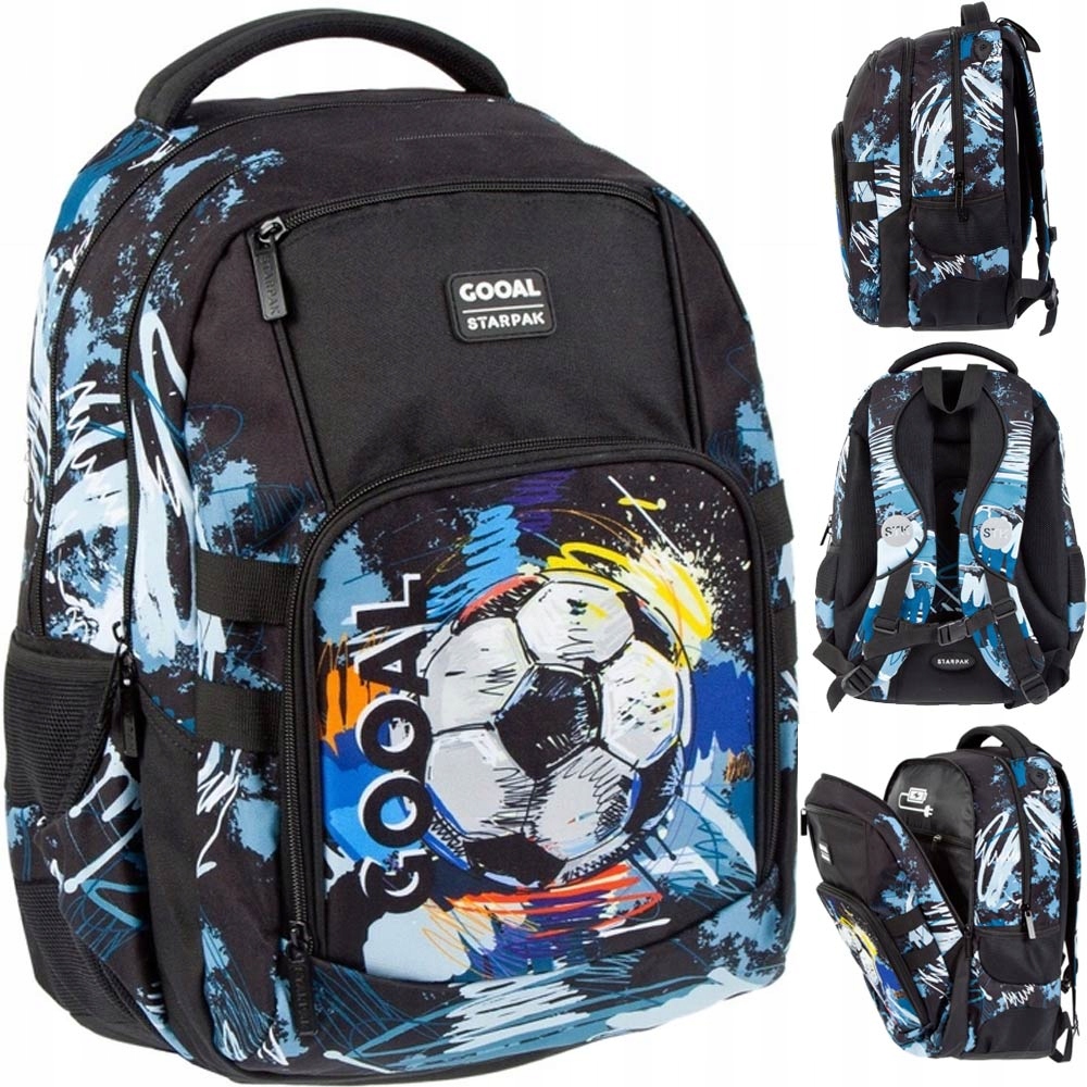 STARPAK PLECAK SZKOLNY MŁODZIEŻOWY FOOTBALL PIŁKA