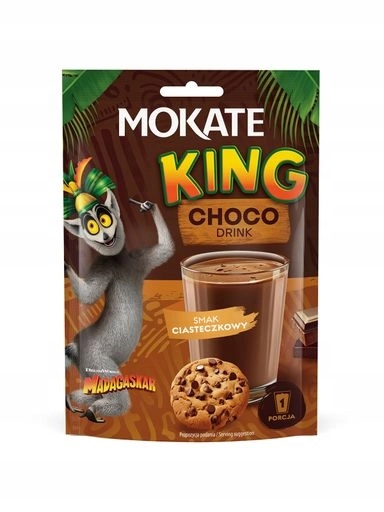 Levně 13 x čokoládový nápoj Mokate King Choco s sušenkovou příchutí 27 g v prášku