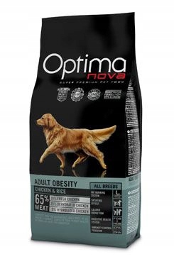 Levně Optima Nova Dog Adult Obesity Chicken&Rice 12kg