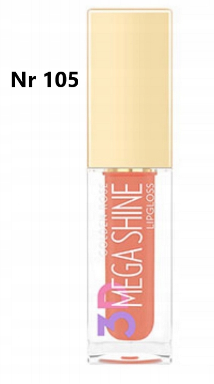 Golden Rose Błyszczyk do ust 3D Mega Shine 105