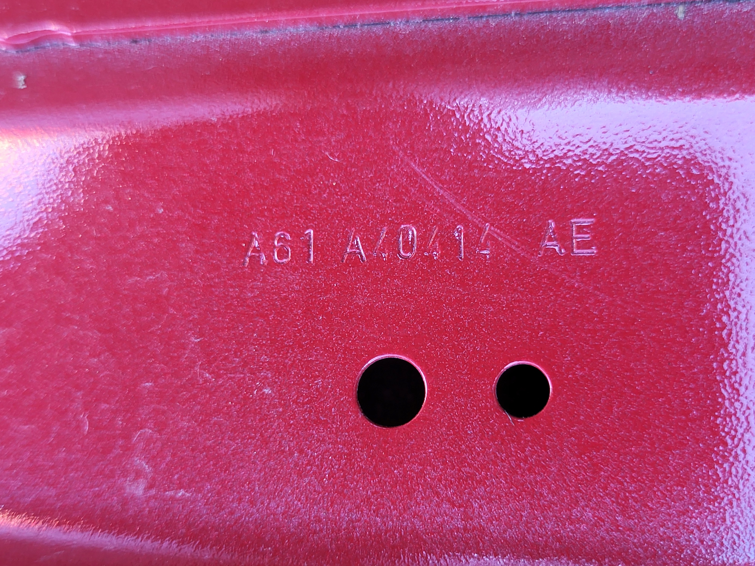 boot doors boot FORD FIESTA MK7 VII OE red
