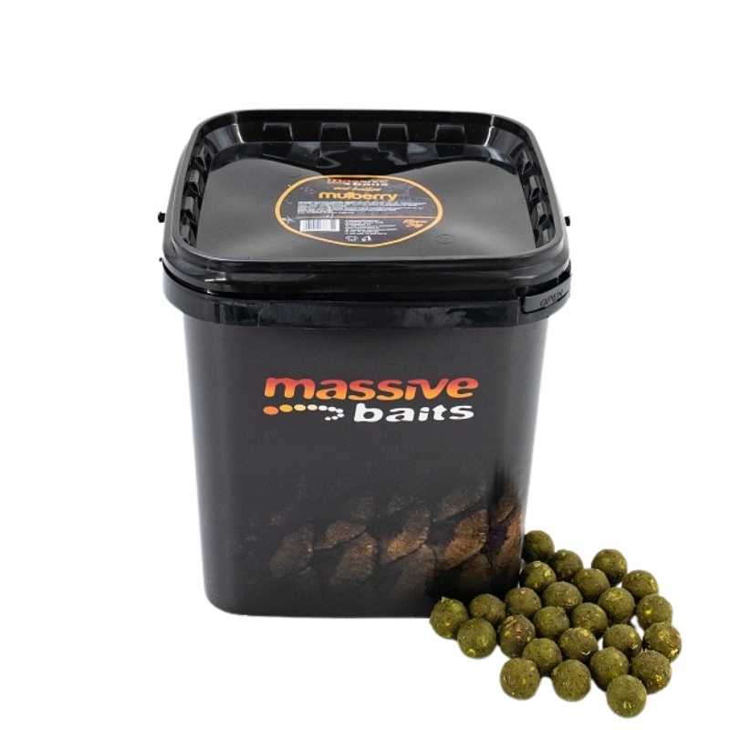 Massive Baits Kulki zanętowe w wiaderku Eco Boilies Mulberry 18mm 3kg