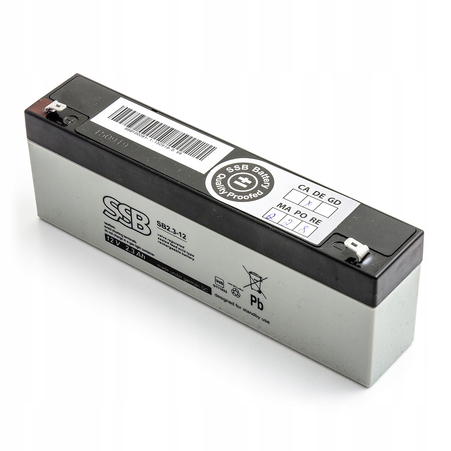 

Akumulator Ssb Sb 2,3-12 12V 2,3Ah Agm