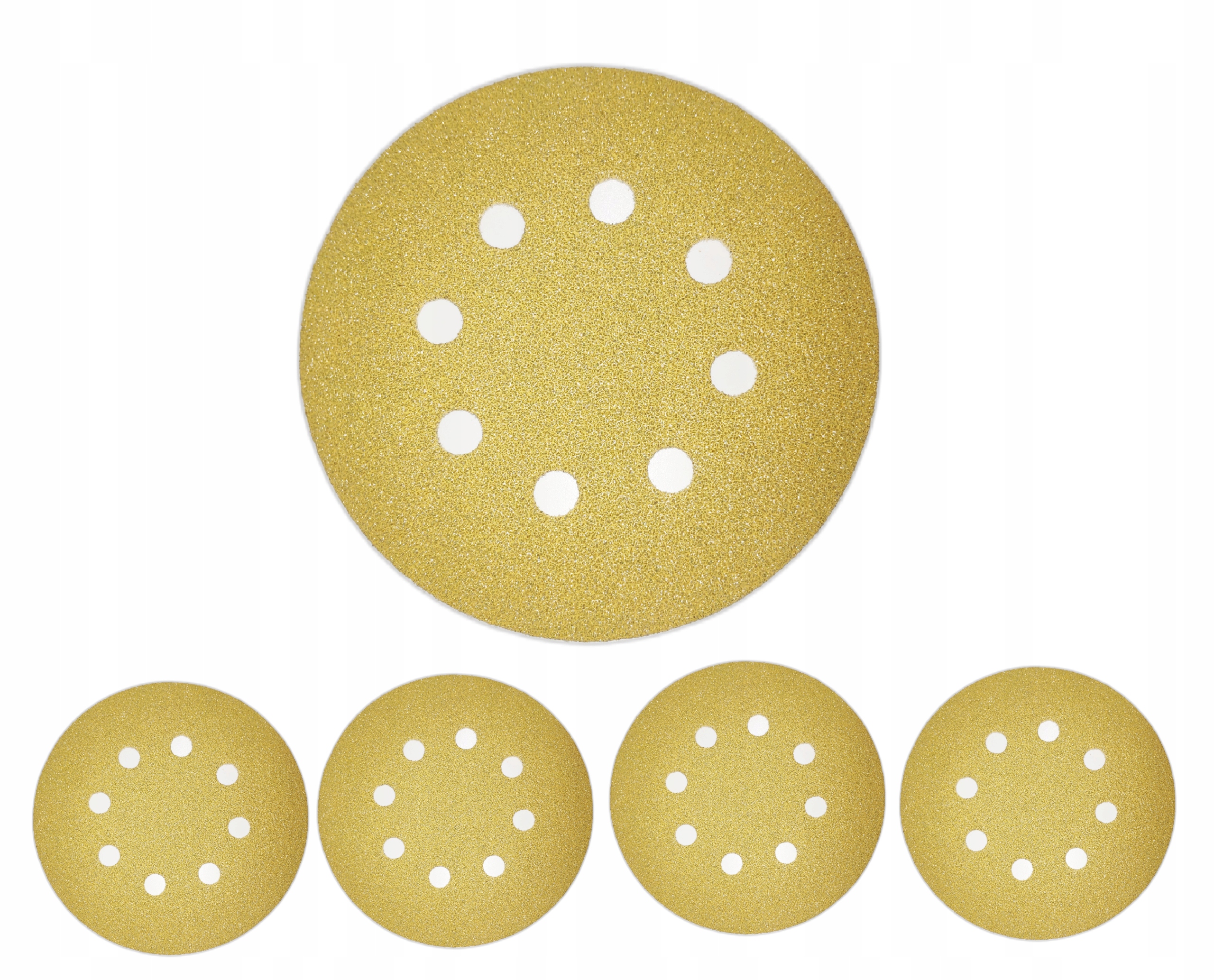 5 X KRĄŻEK ŚCIERNY RZEP 125mm P240 DEERFOS H8