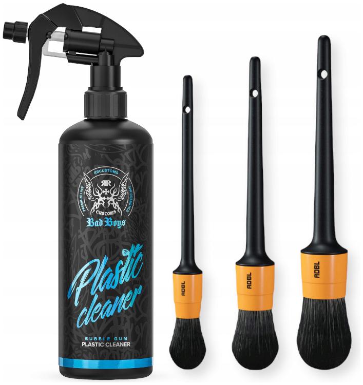RR CUSTOMS RRC BAD BOYS PLASTIC CLEANER + ADBL ZESTAW PĘDZLI