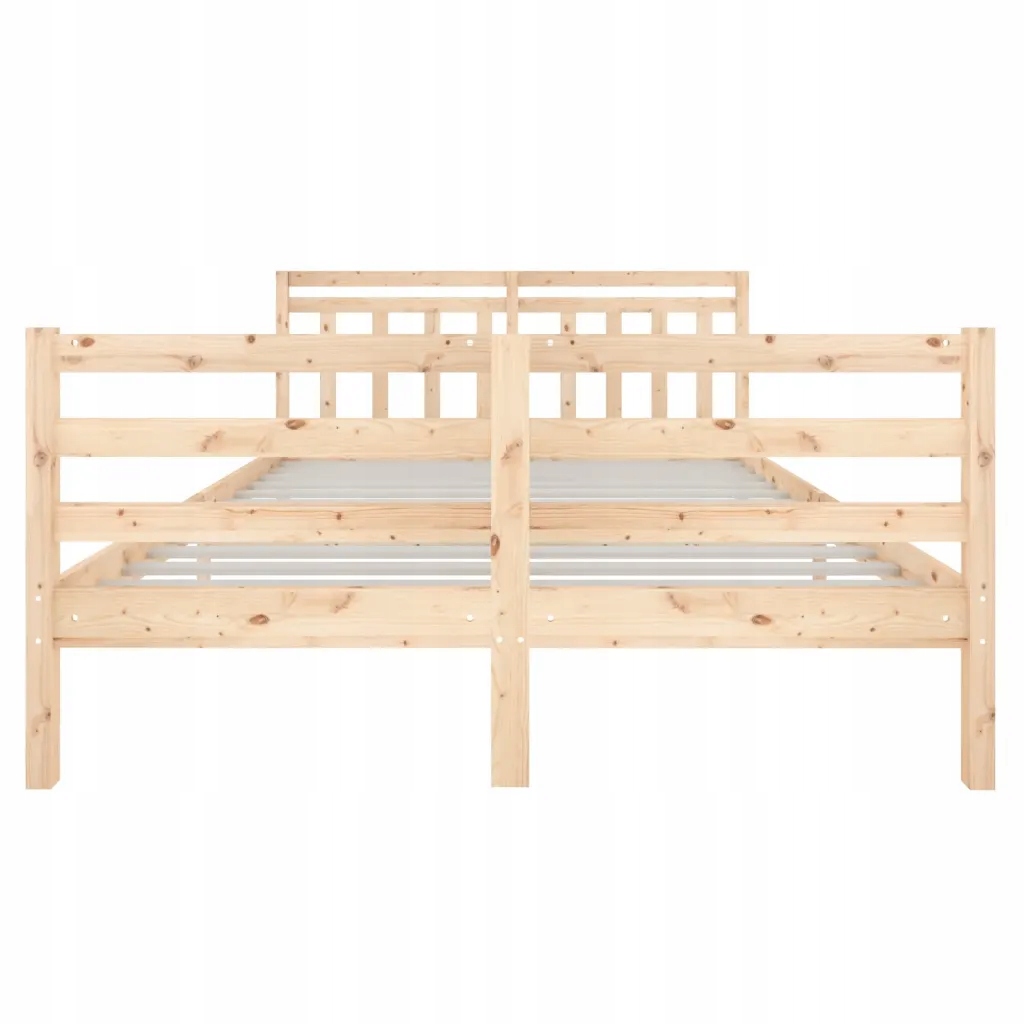vidaXL Rama łóżka, lite drewno, 140x190 cm Kod producenta 3100634