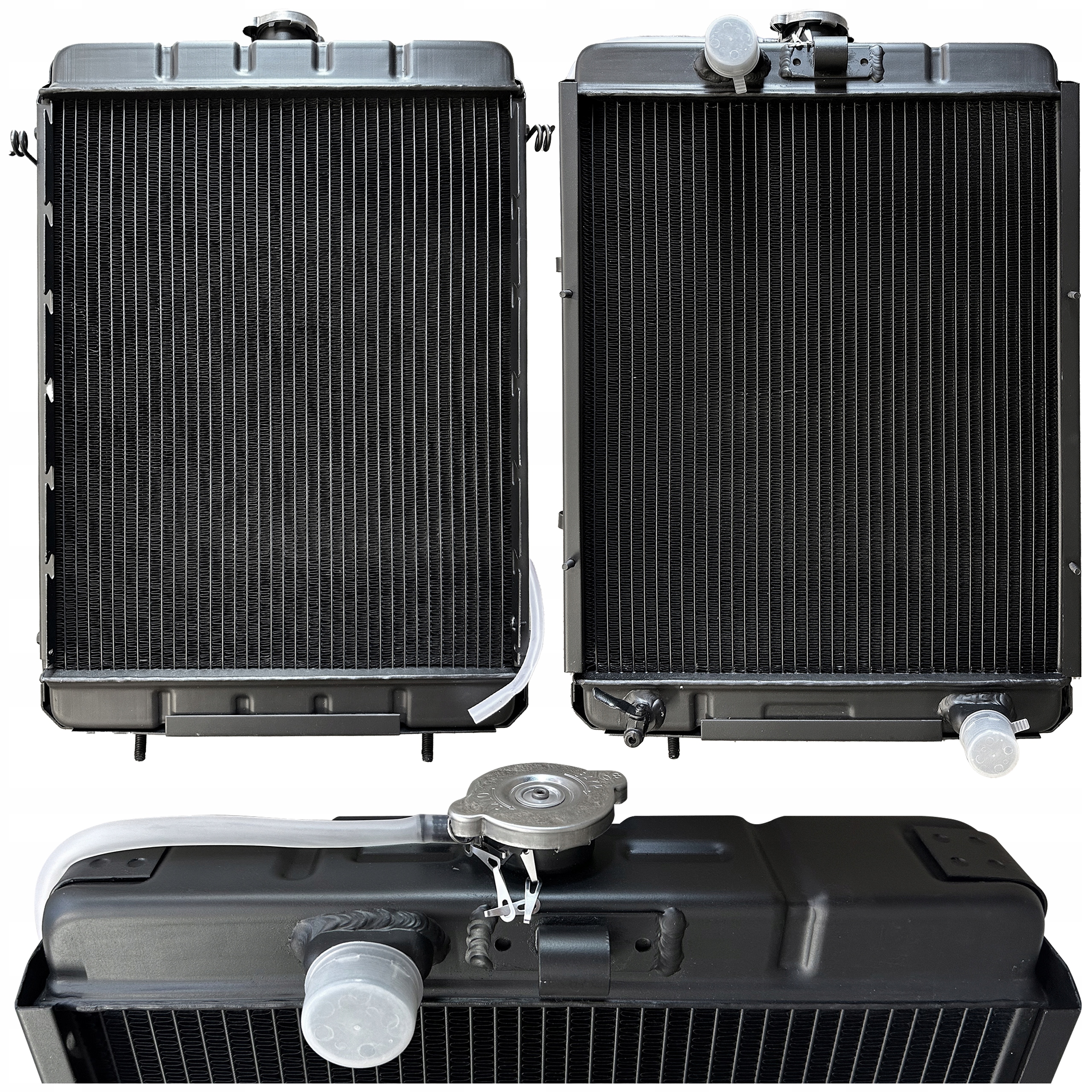 URSUS C-330 CHŁODNICA WODY ALUMINIOWA 4 RZĘDOWA WZMOCNIONA KOREK + KRANIK