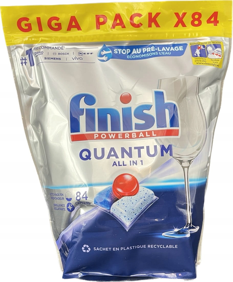Levně Finish tablety Quantum All in 1 84 ks 873g