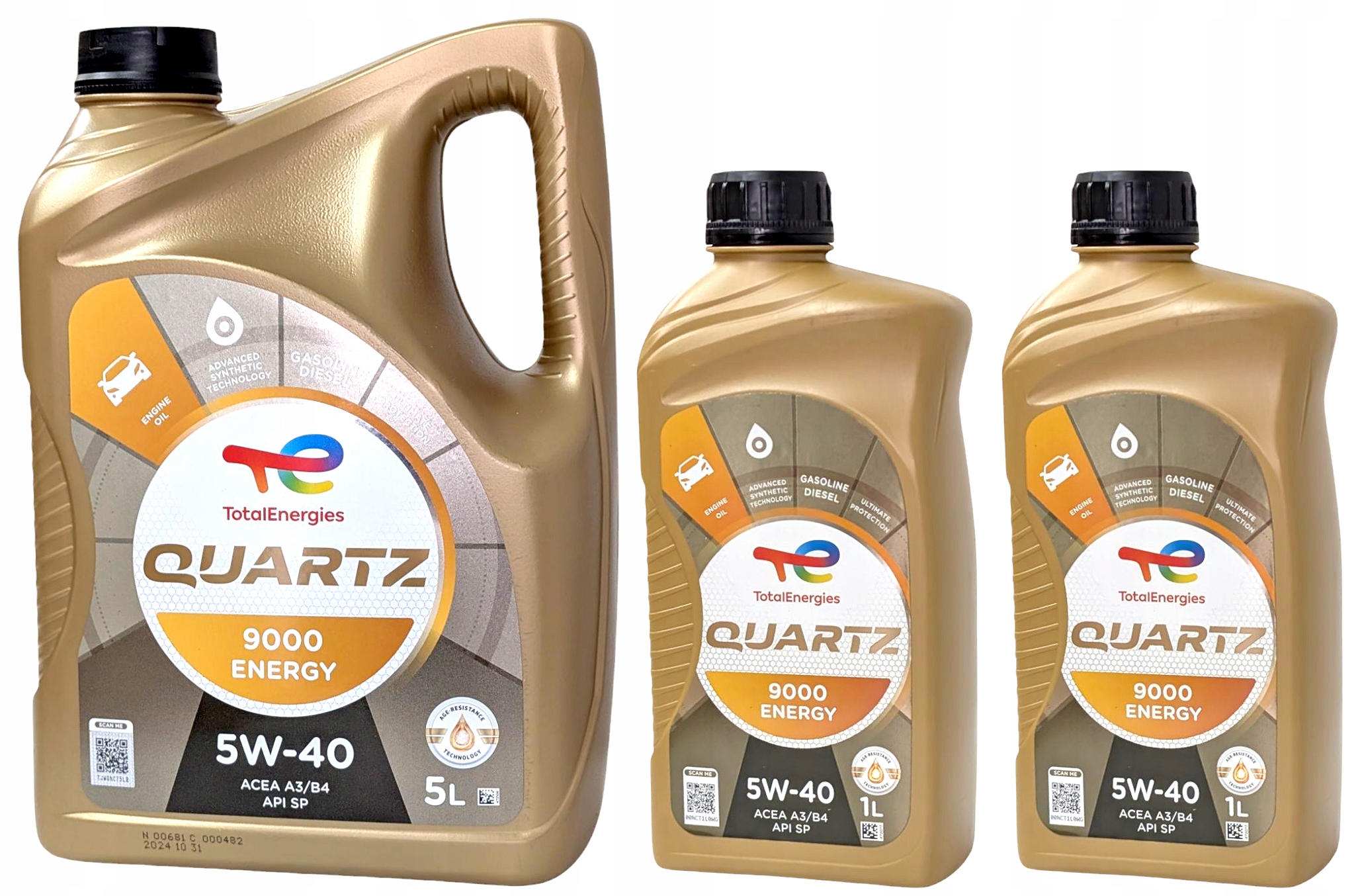 Olej Total Quartz 9000 Energy 5W40 A3/B4 7L
