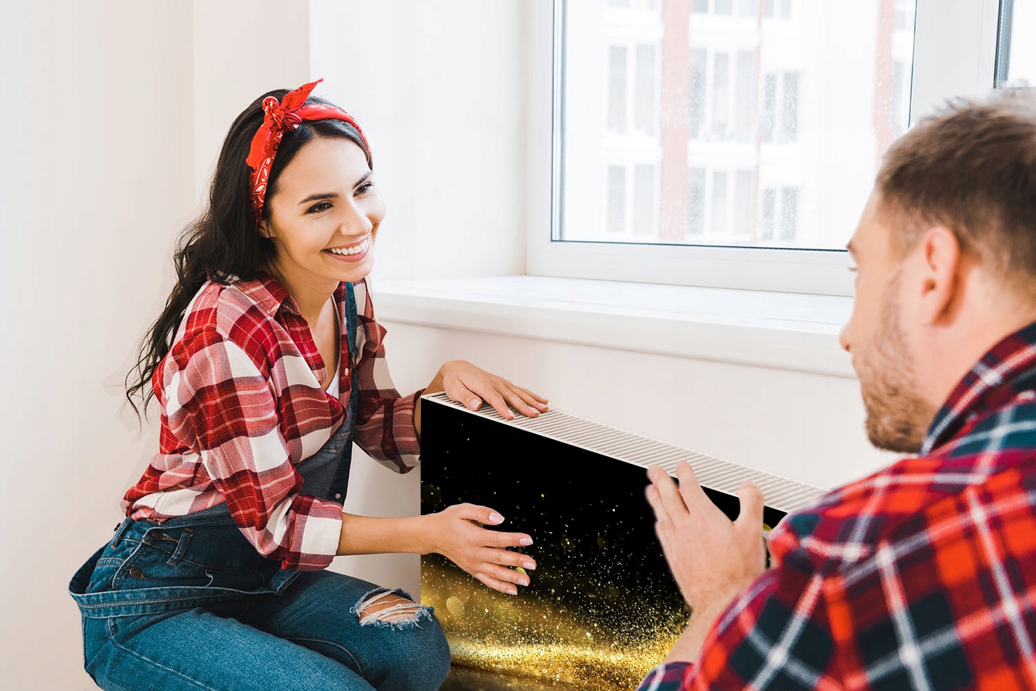 MAGNETYCZNA OSŁONA NA KALORYFER 60x60 ABSTRAKCJA Marka TMK ArtDeko