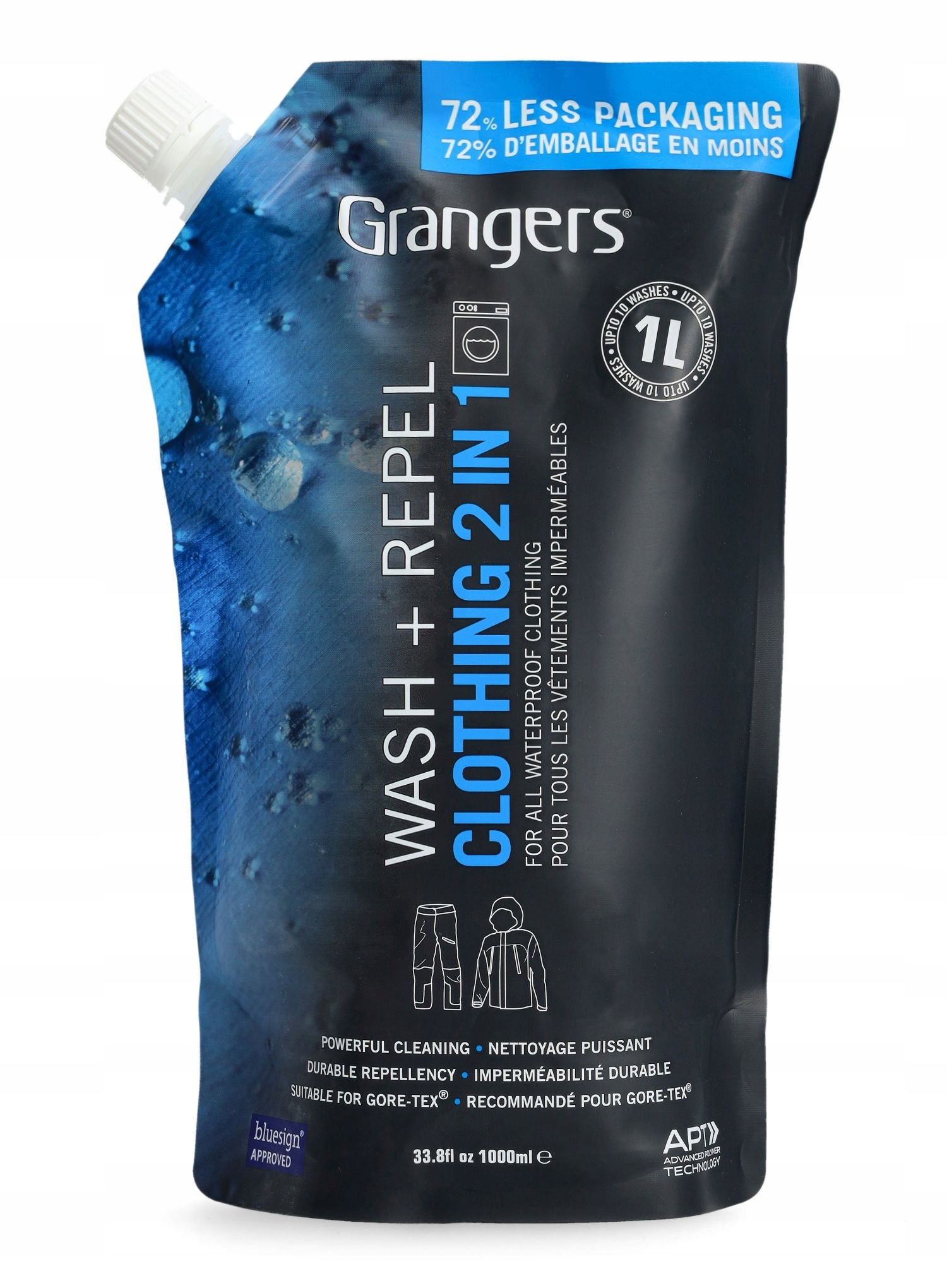 Środek do prania Grangers Clothing 2in1 Wash Repel 1000 ml