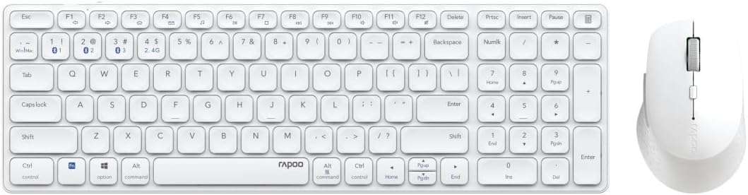 Bezprzewodowa Klawiatura Myszka rapoo 9700M Azerty Francuska