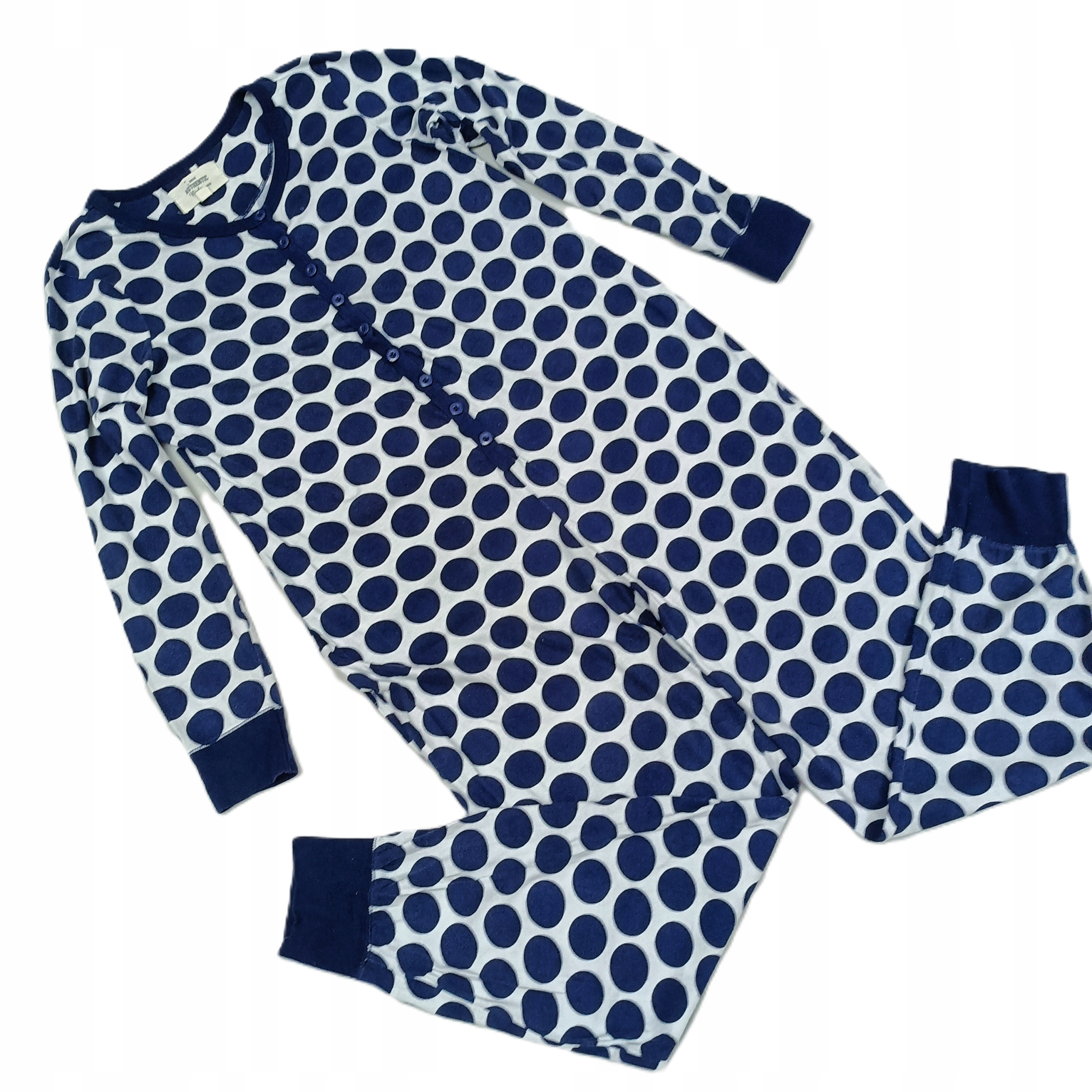 PAJAC PIŻAMA DO SPANIA DAMSKA BAWEŁNIANA GROSZKI ROZM.L__