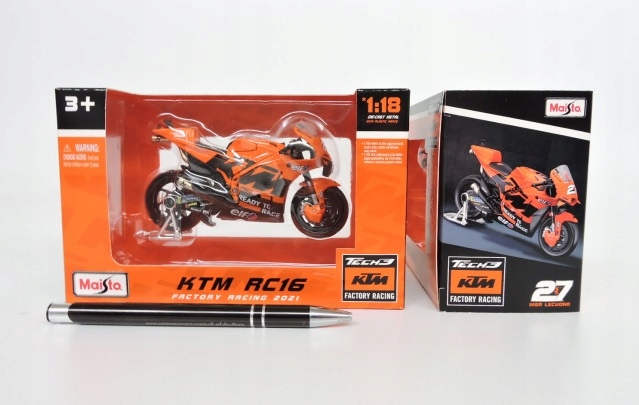 Model kovový Motocykl Tech3 Ktm Factory racing 2021 1/18 Maisto 10136376/