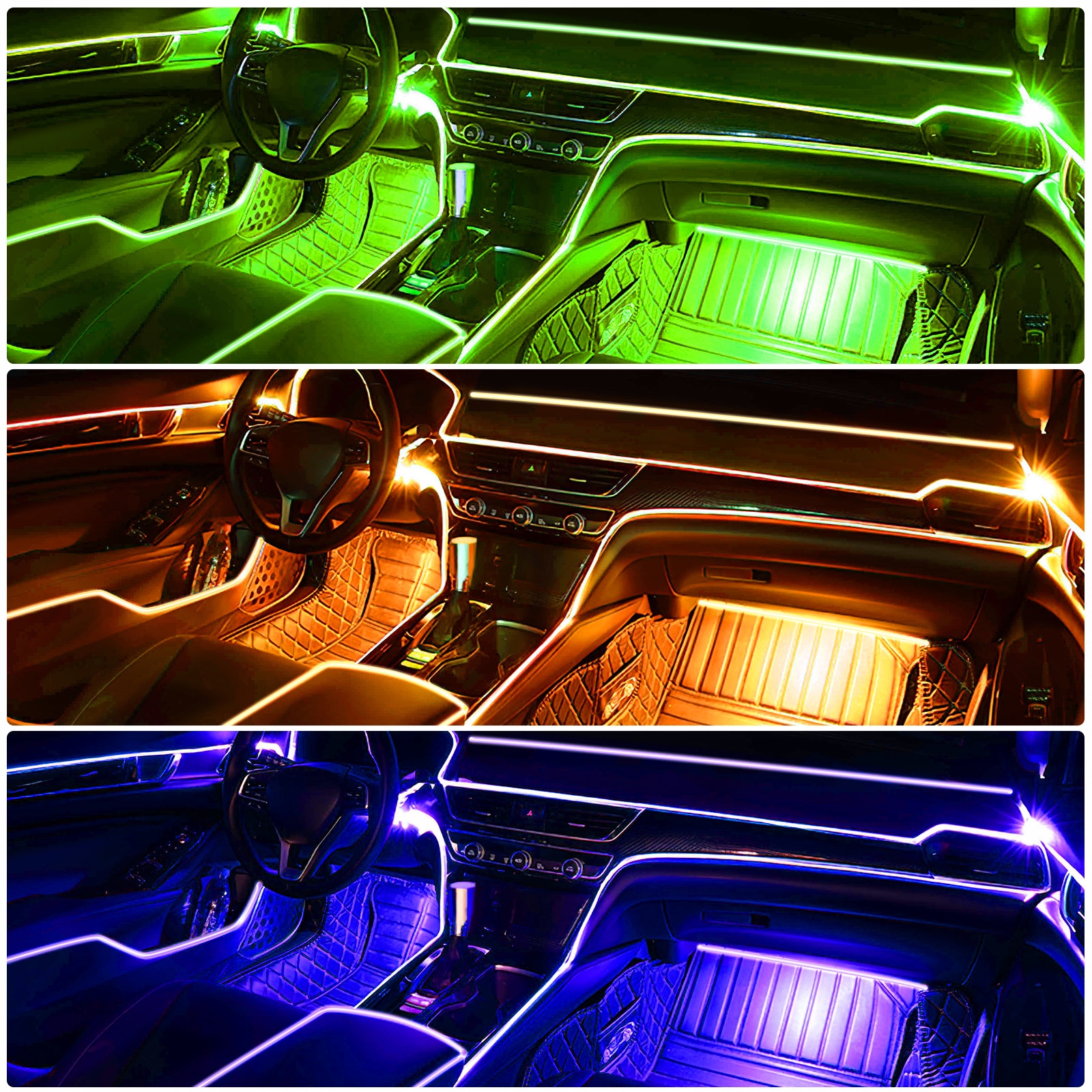 ŚWIATŁOWÓD EL WIRE LED RGB AMBIENT PILOT 6m Kolor dominujący wielokolorowy