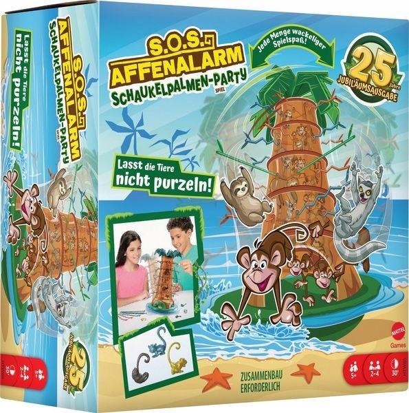 Gra Planszowa Gra Spadające Małpki Mattel