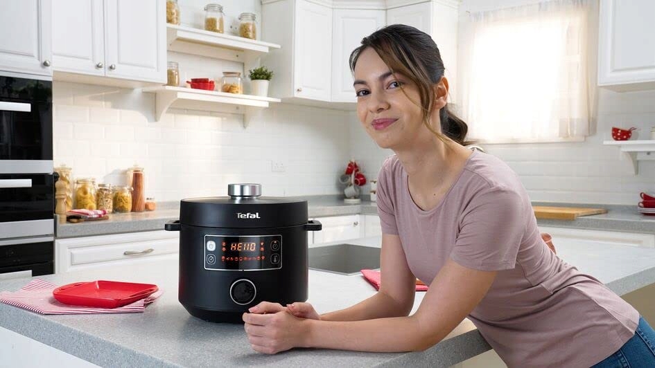 TEFAL Turbo Cuisine Multicooker 1000W 5L Czarny Plastikowy — miniatura 2