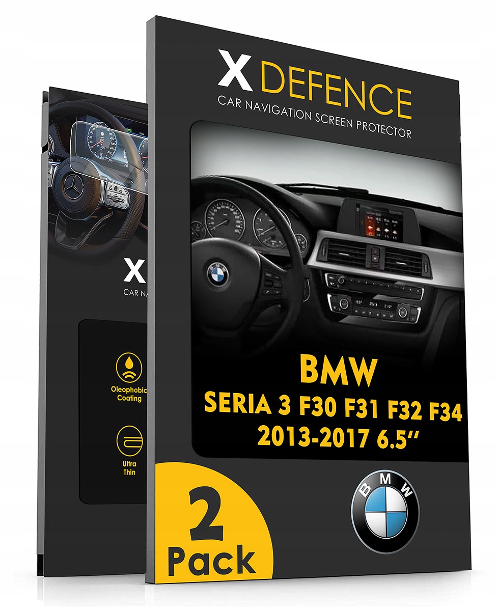 2w1 Szkło Ochronne Na Nawigację Bmw Seria 3 F30 F31 F32 F34 2013-2017 6,5