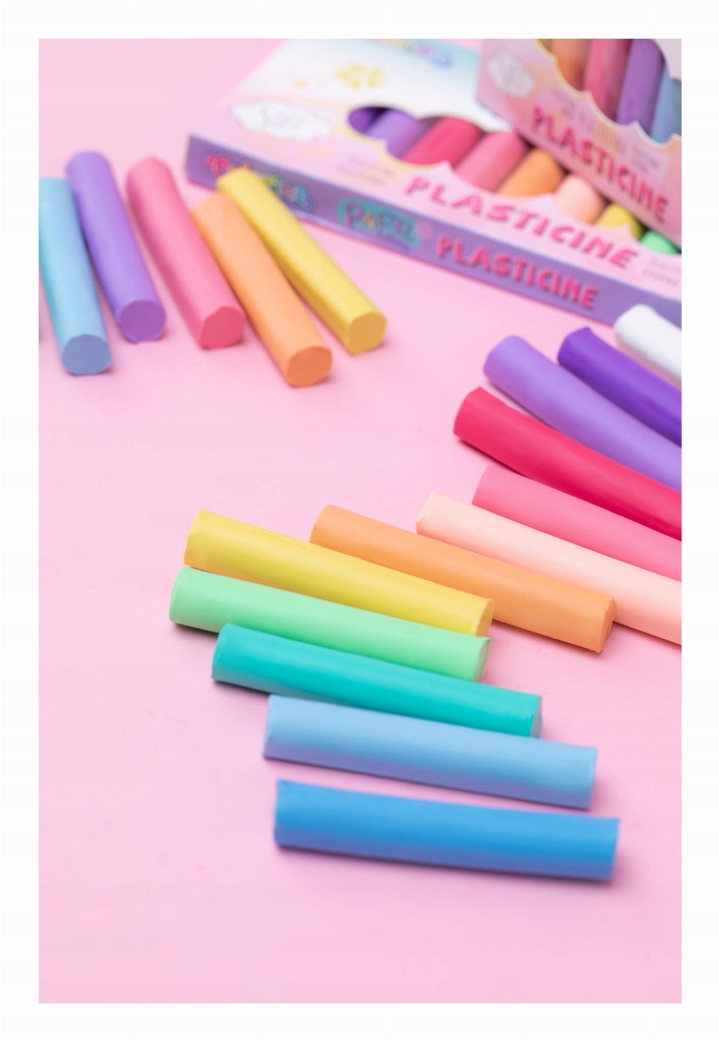 PLASTELINA PASTELOWA szkolna okrągła dla dzieci COLORINO 12 kolorów Kod producenta 87805