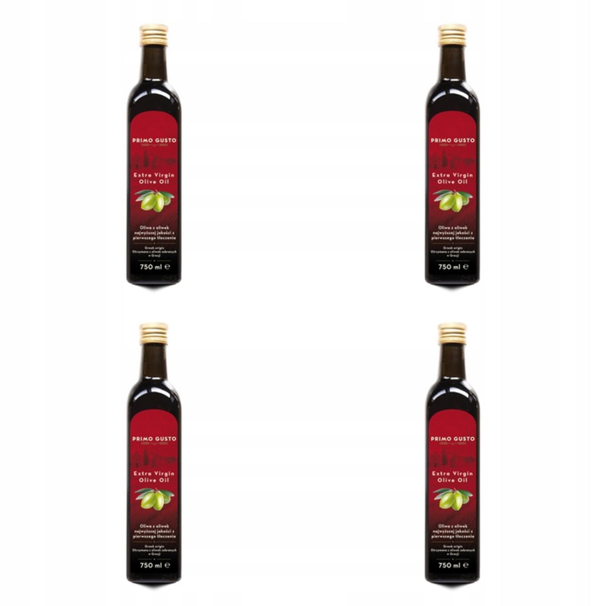 4x 750ml Oliwa z oliwek extra virgin Primo Gusto