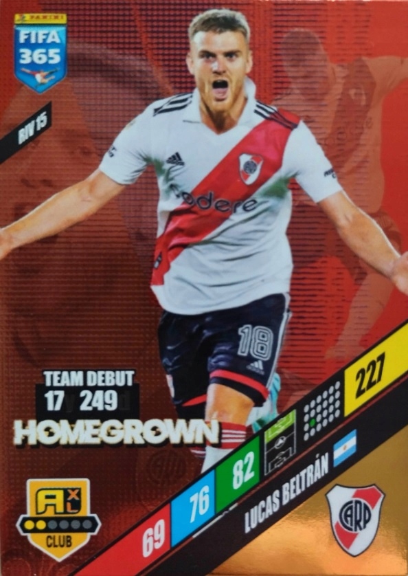 Homegrown Lucas Beltrán River Plate Fifa Adrenalyn 365 Panini