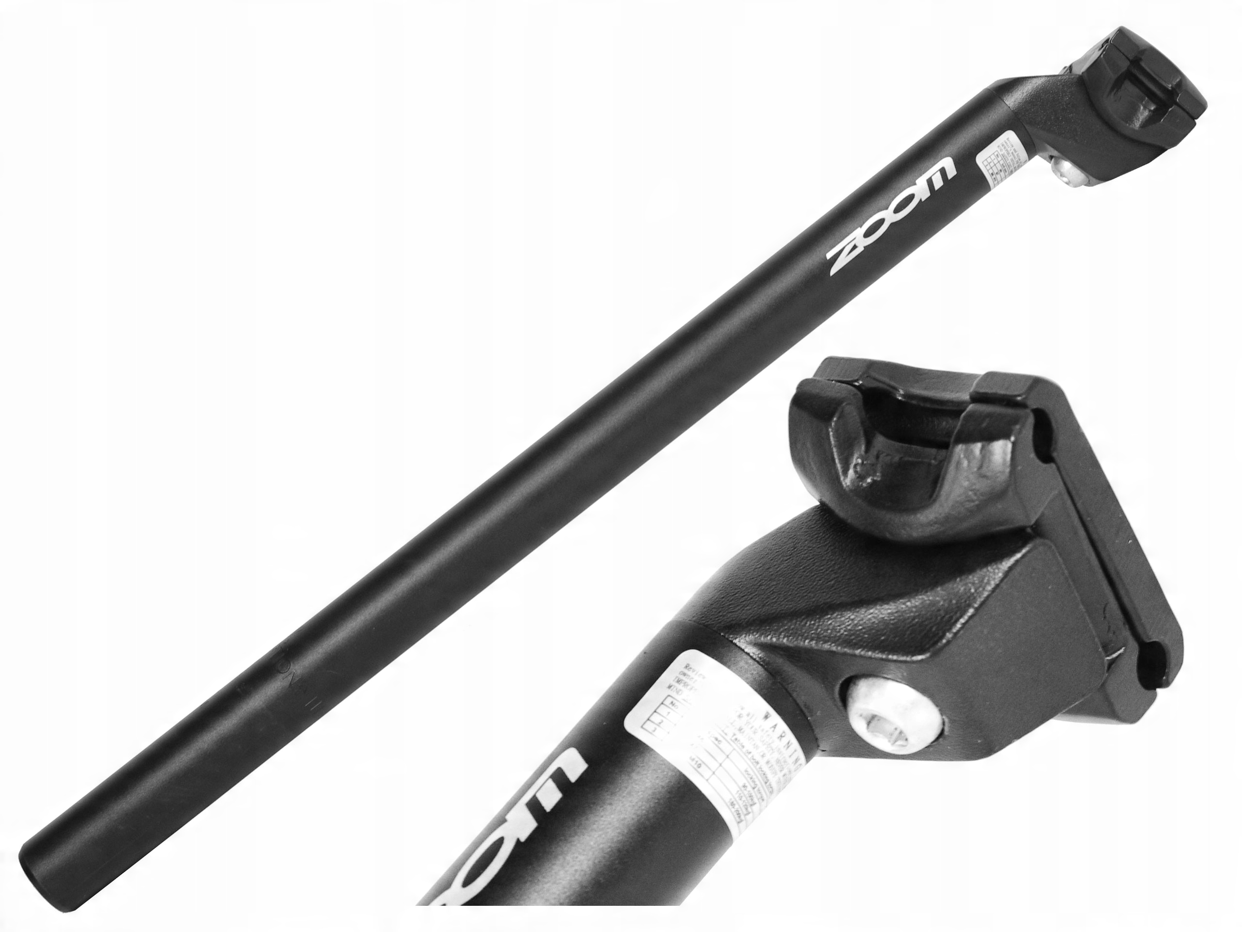 

Wspornik Sztyca Zoom SP-C212 Alu Czarna 31,6 MM