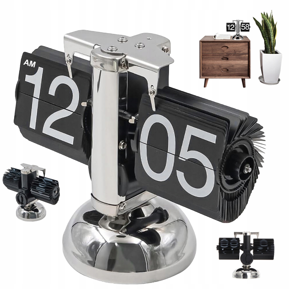 Stolní Stojací Hodiny Retro Odolné Abs Dárek Pro Přátele