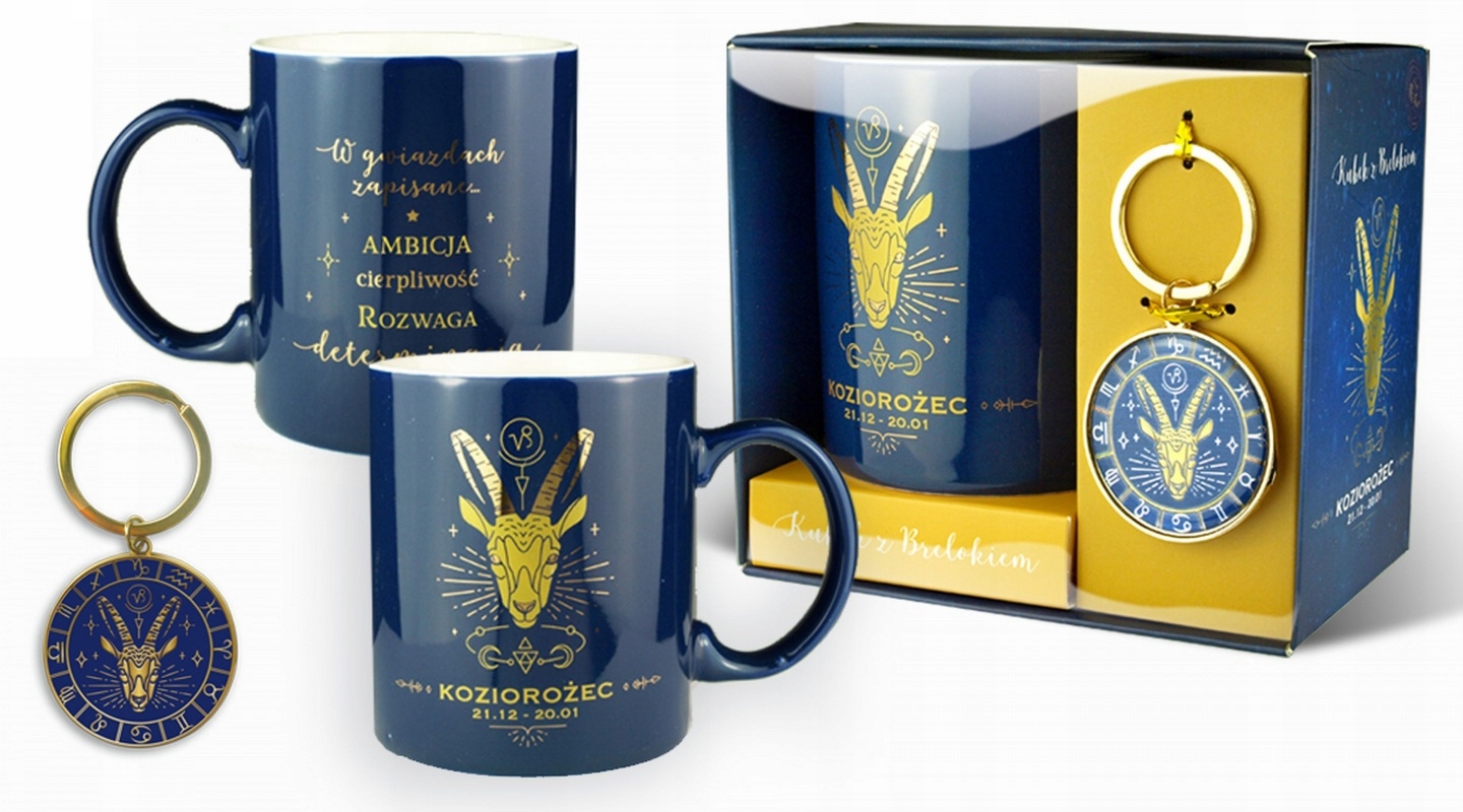 

Set Kubek+brelok Znak Zodiaku Koziorożec