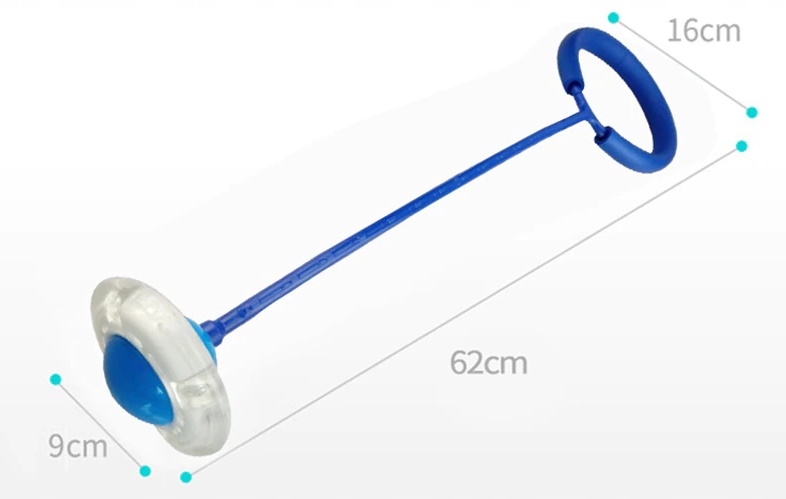 HULA HOP NA NOGĘ SKIPPER SKAKANKA DLA DZIECI LED Wysokość produktu 65 cm