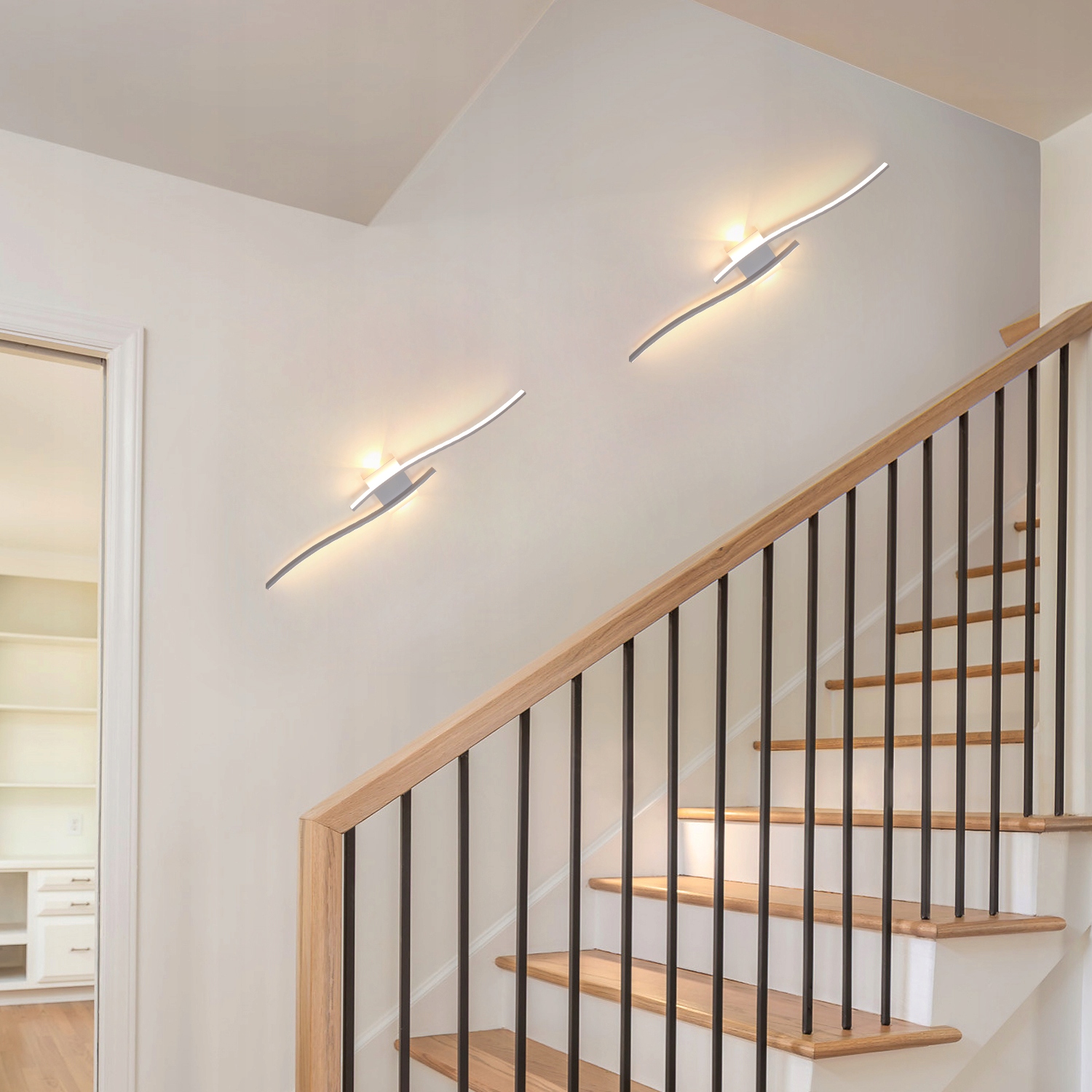 KINKIET BIAŁY LAMPA LINIOWA SCIENNA LED 3000K NOWOCZESNA DO SALONU 3100LM Rodzaj gwintu zintegrowane źródło LED