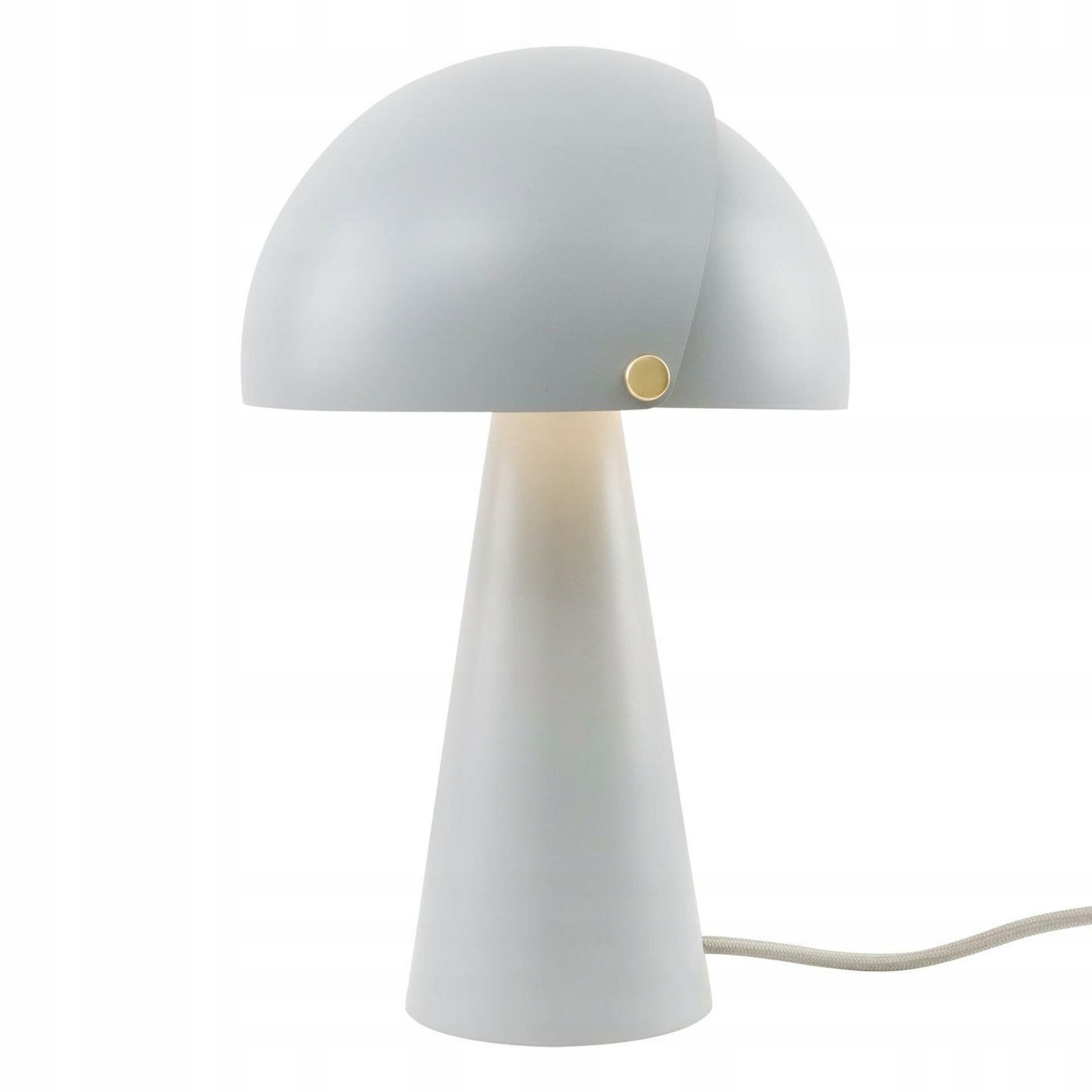 Nordlux Align stolná lampa šedá, kov, pohyblivé tienidlo, E27, 33,5 cm